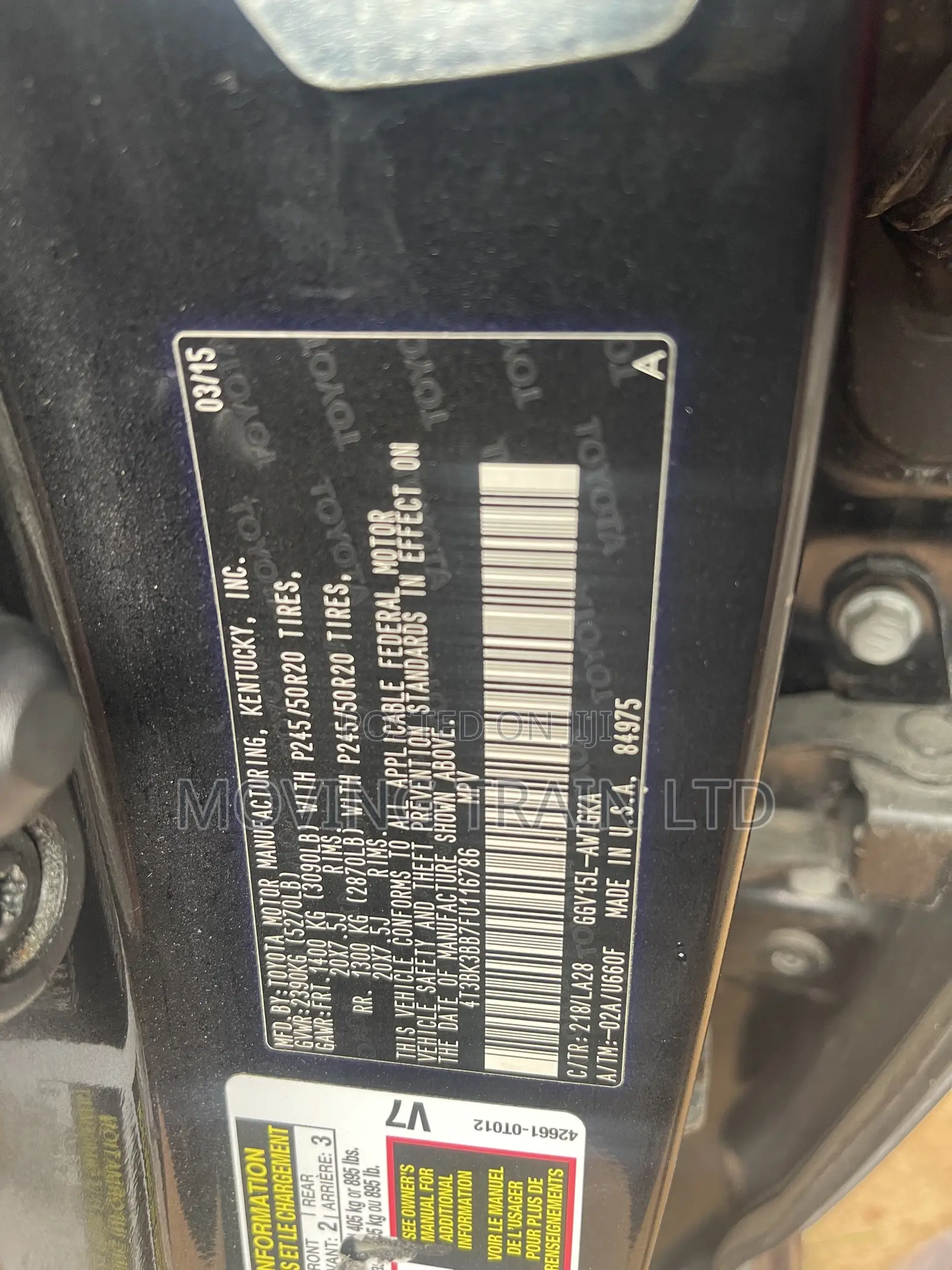 Toyota Venza XLE 2015 Gray