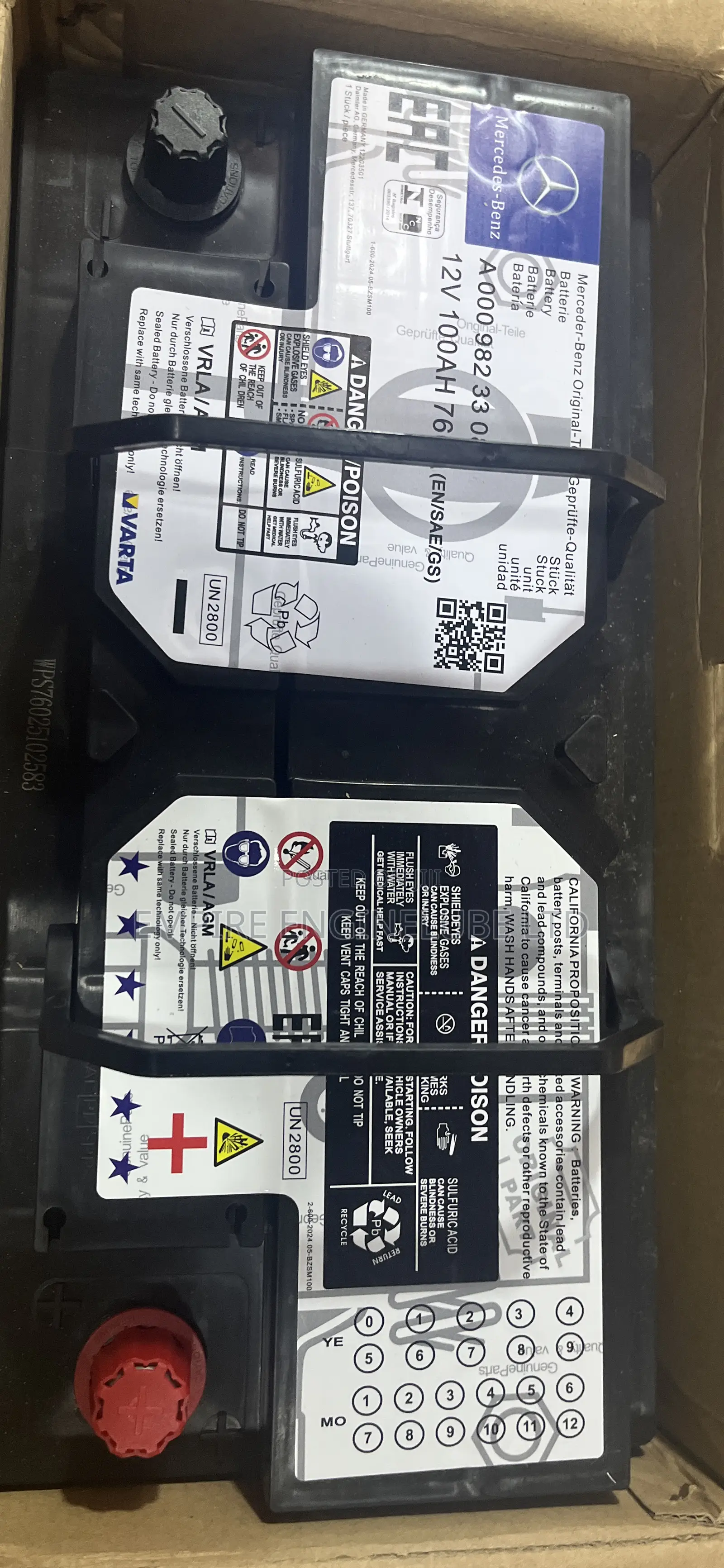 Mercedes Benz Auxiliary Battery 84/100ah