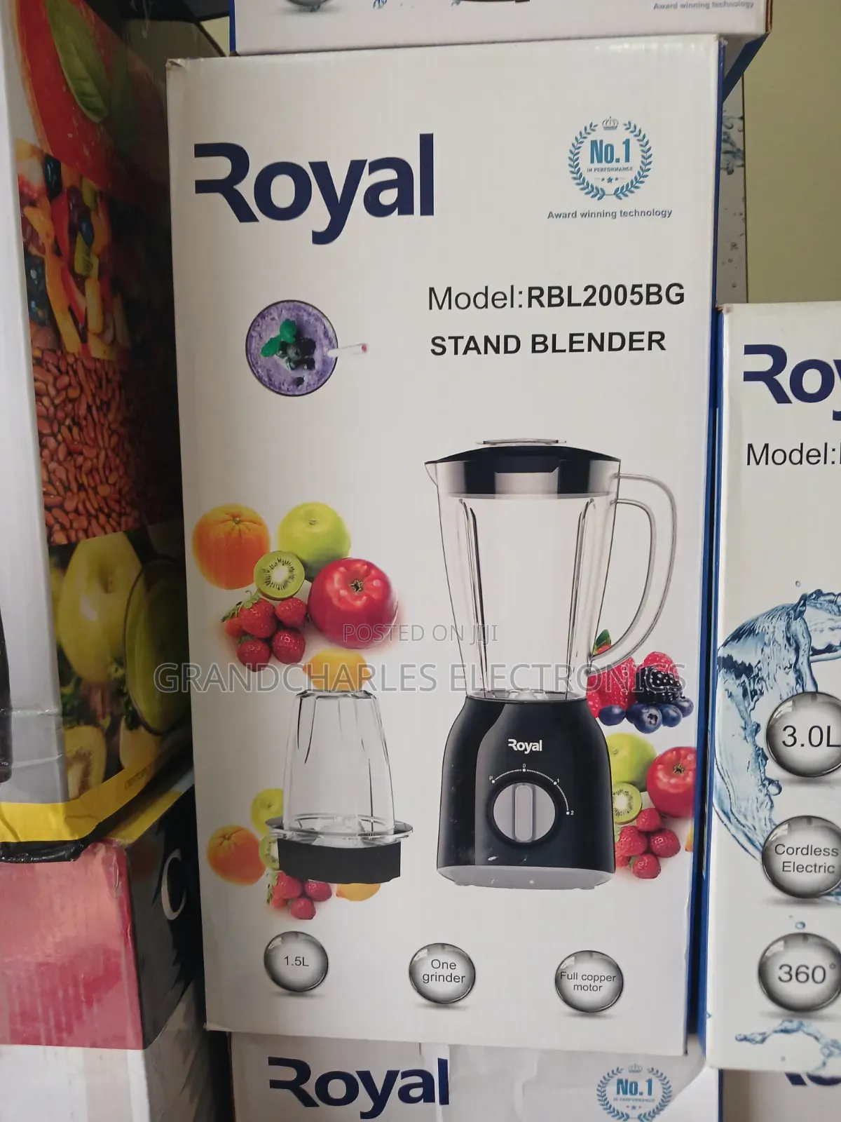 Royal 400w Electric Blender(Black and Gray)