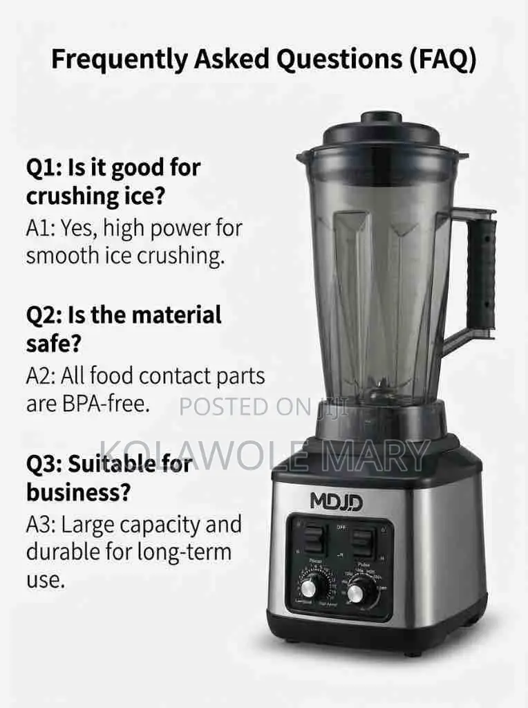 Ultimate 8 In 1 Powerful Blender High Power Performance