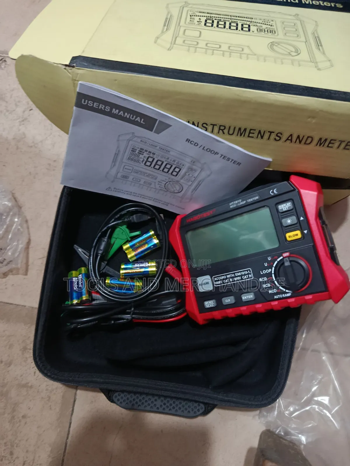 Digital RCD and Loop Meter (Tester)