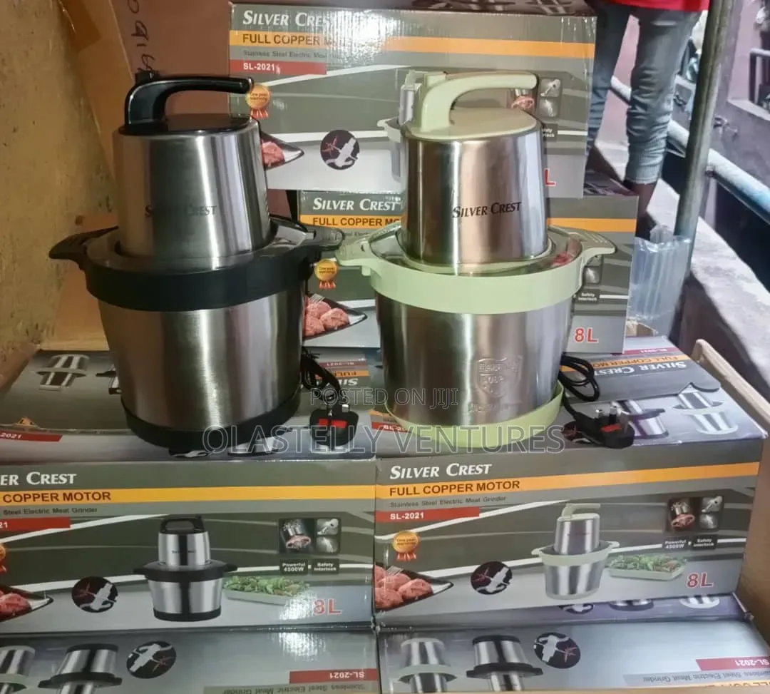 Quality 8l Bowl, 4500watts Powerful Coil Silver Crest Yam Pounder Sd