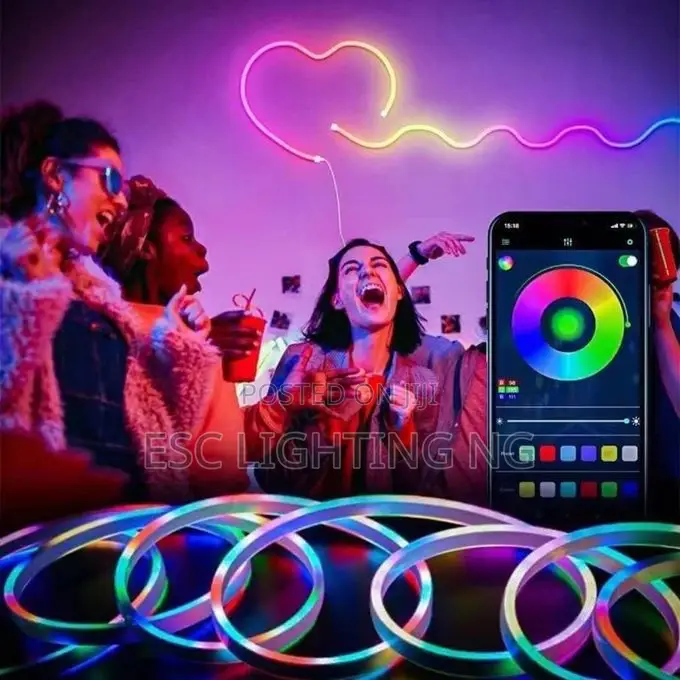 Rgbic Led Neon Flex Strip Smart Lighting With Music Feature 5v