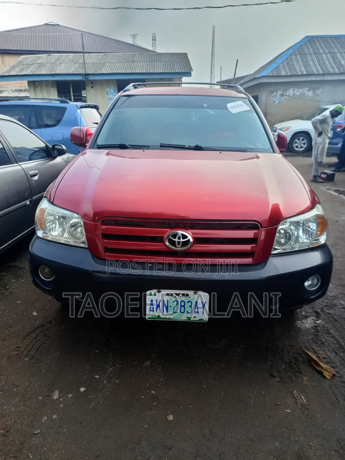 Toyota Highlander V6 FWD 2003 Red