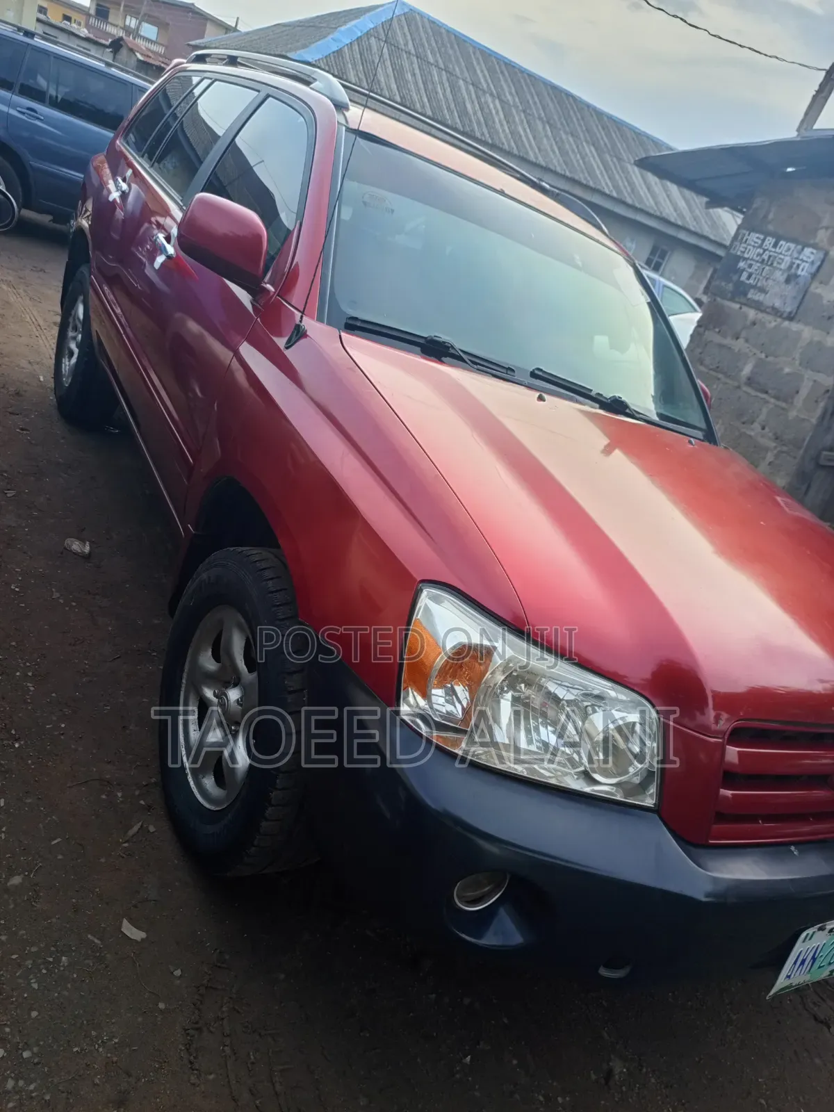 Toyota Highlander V6 FWD 2003 Red