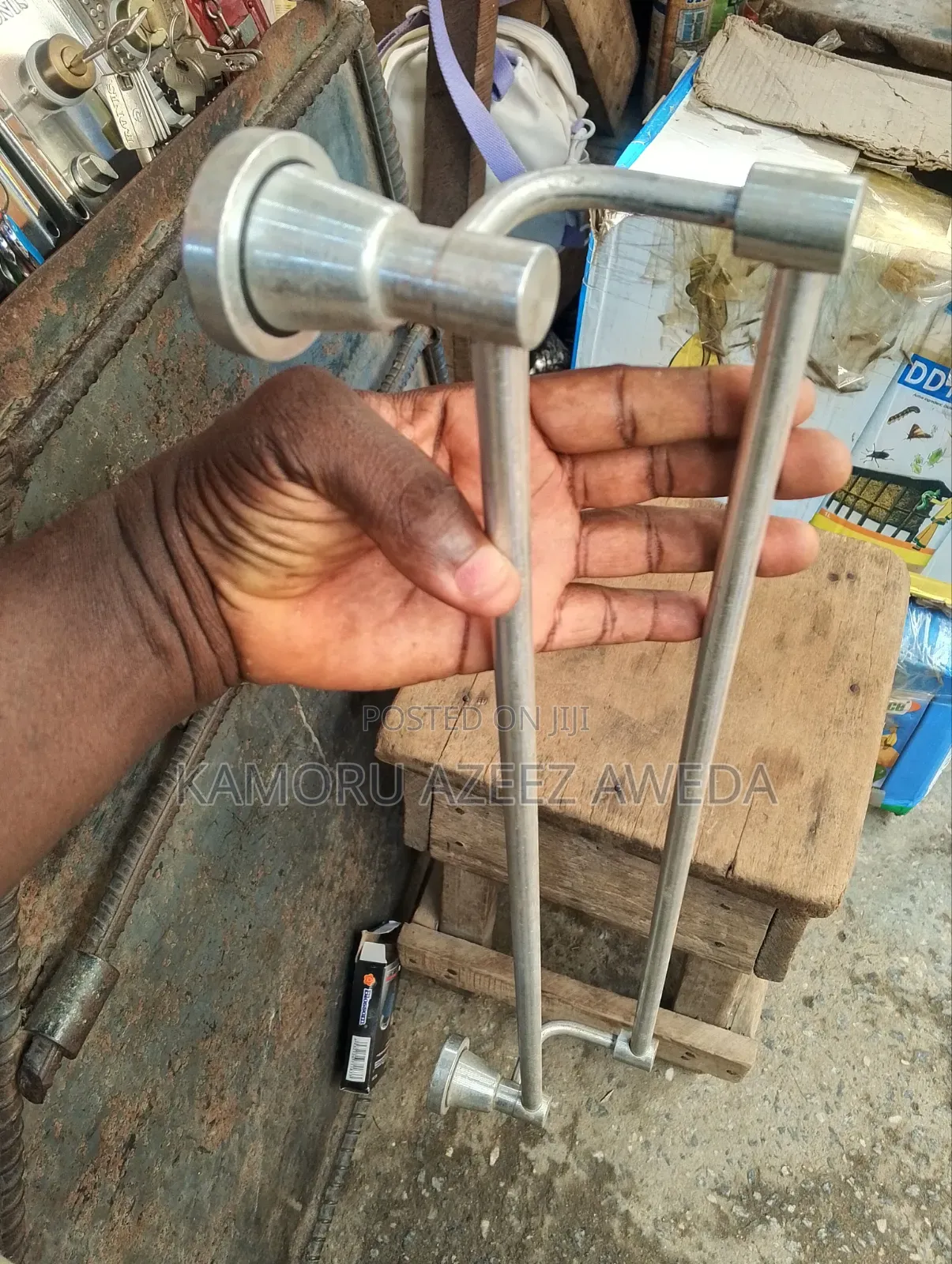 Aluminum Bathroom Towel Hanger Double