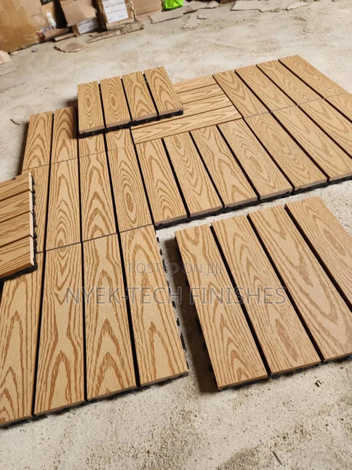 Diy WPC Deck Tiles for Indoor and Outdoor Floors