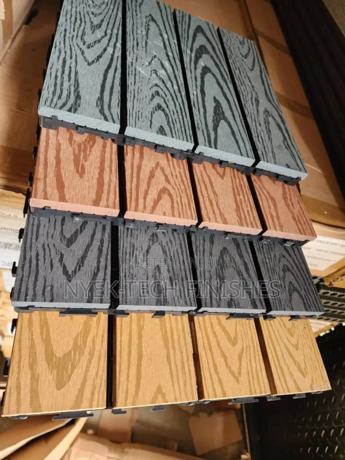 Diy WPC Deck Tiles for Indoor and Outdoor Floors