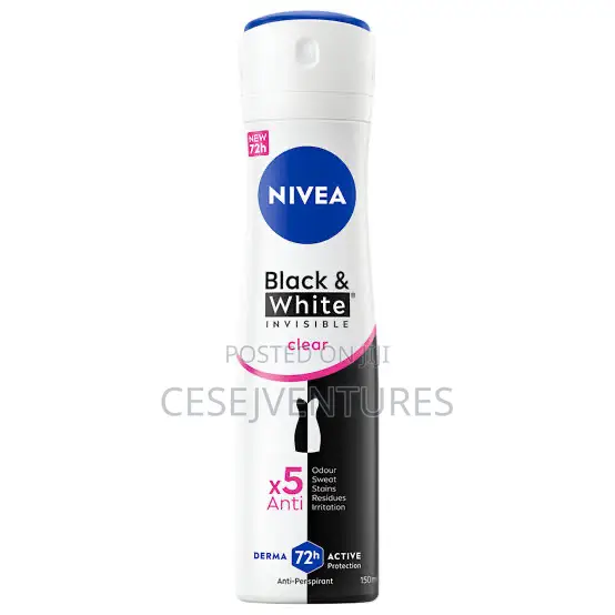 Nivea Black White Invisible Clear Anti-Perspirant Spray for Women
