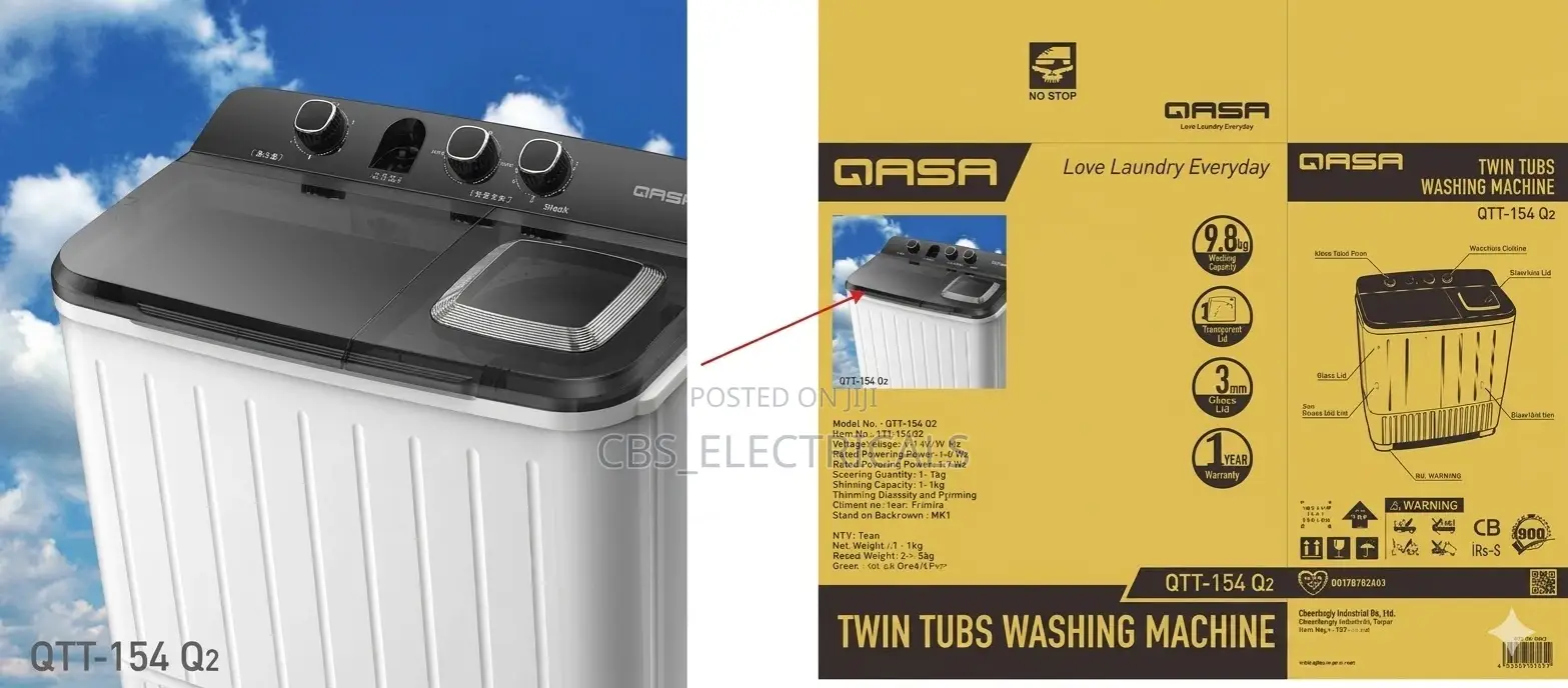 Qasa Twin Tubs Washing Machine