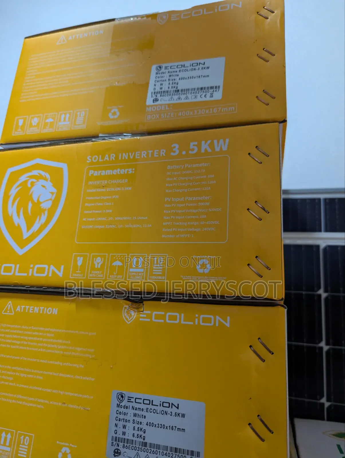 Ecolion 3.5kw 24v Hybrid Solar Inverters Available in Stock.