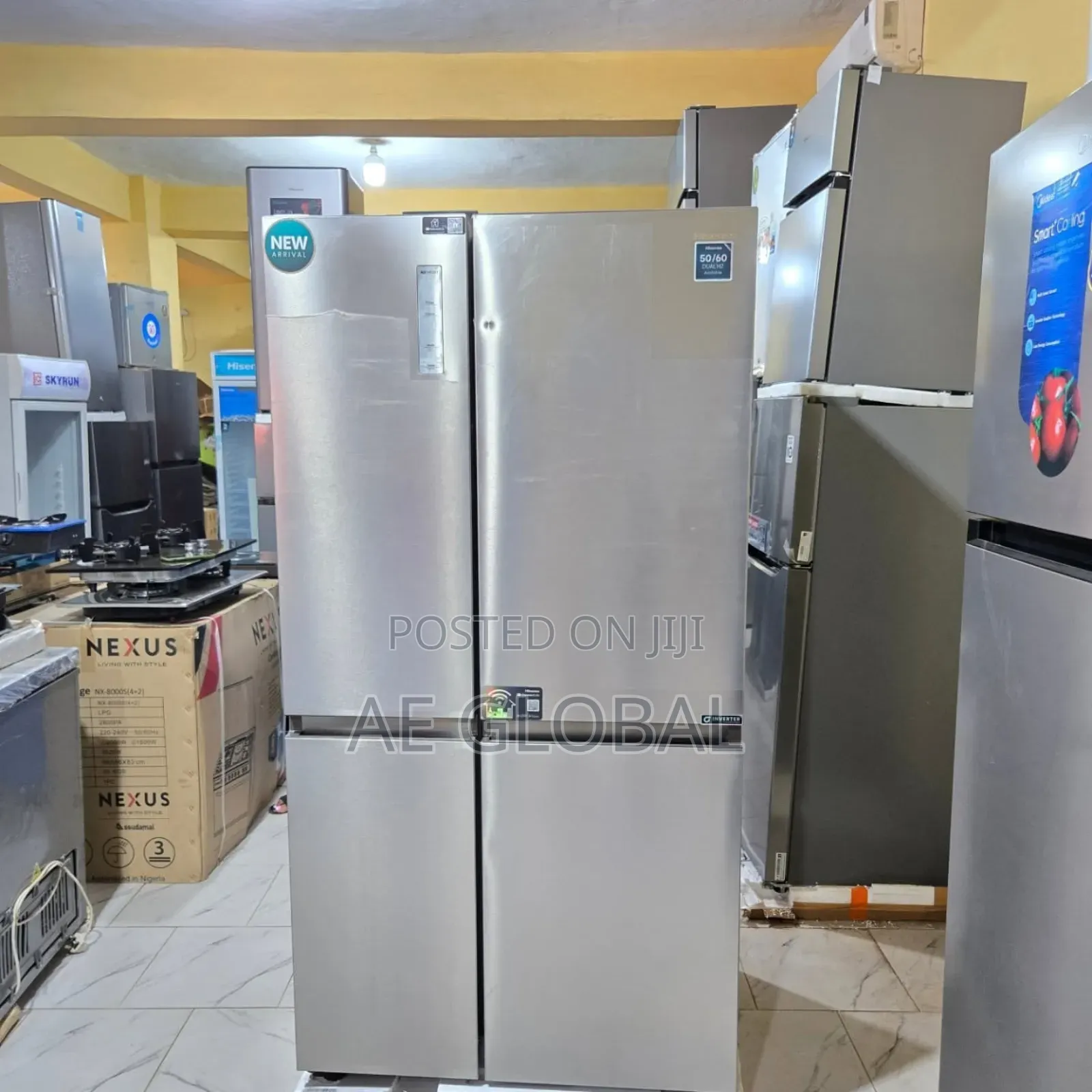 Hisense Inverter Side-by-Side Refrigerator Model: Ref 87ws 635lt