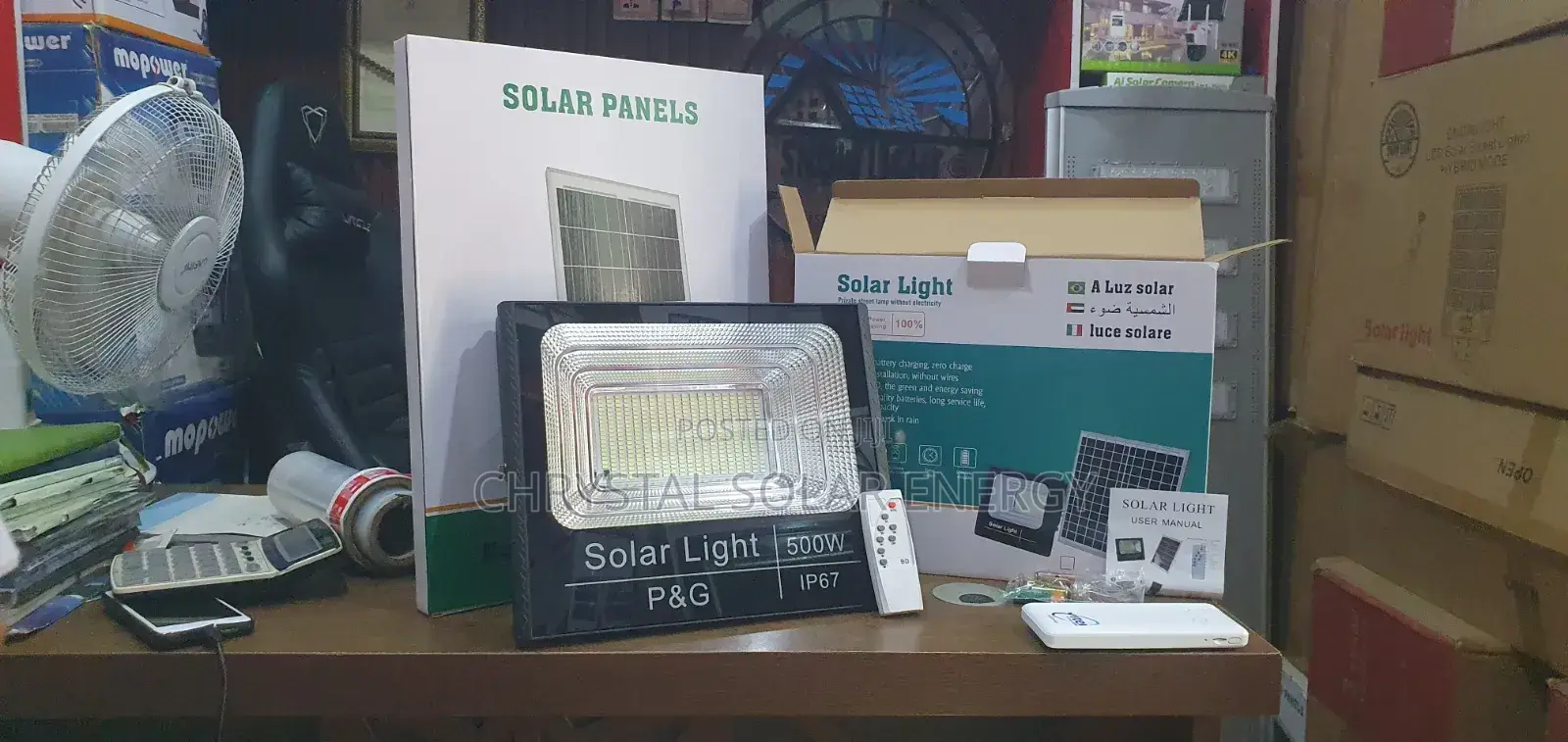 500watts Solar Flood Light With Panel Water Resistance