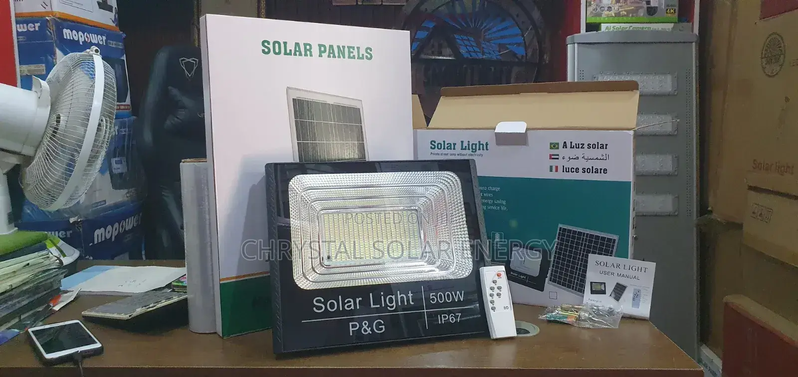 500watts Solar Flood Light With Panel Water Resistance