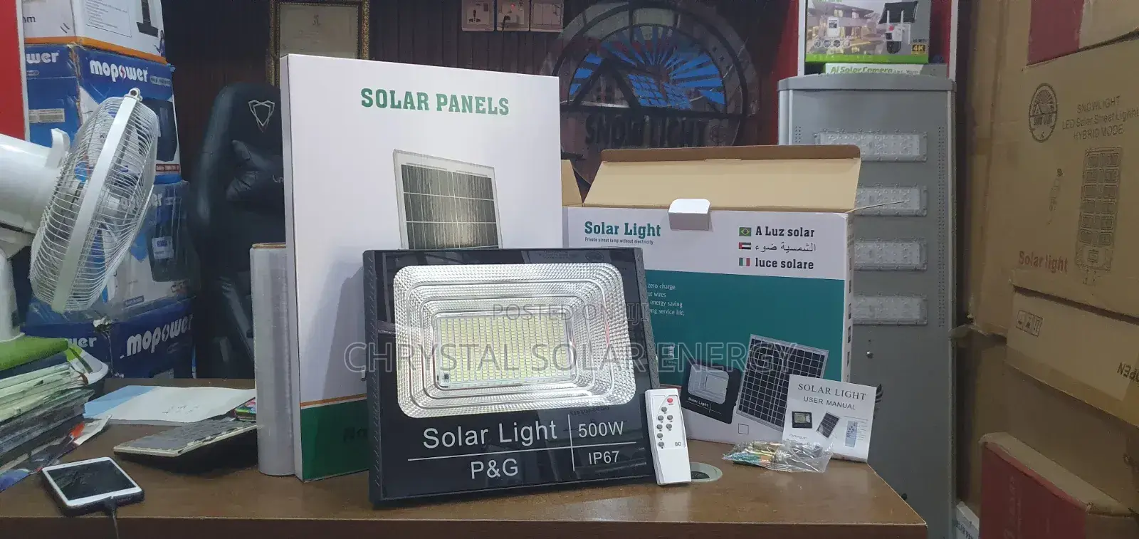 500watts Solar Flood Light With Panel Water Resistance
