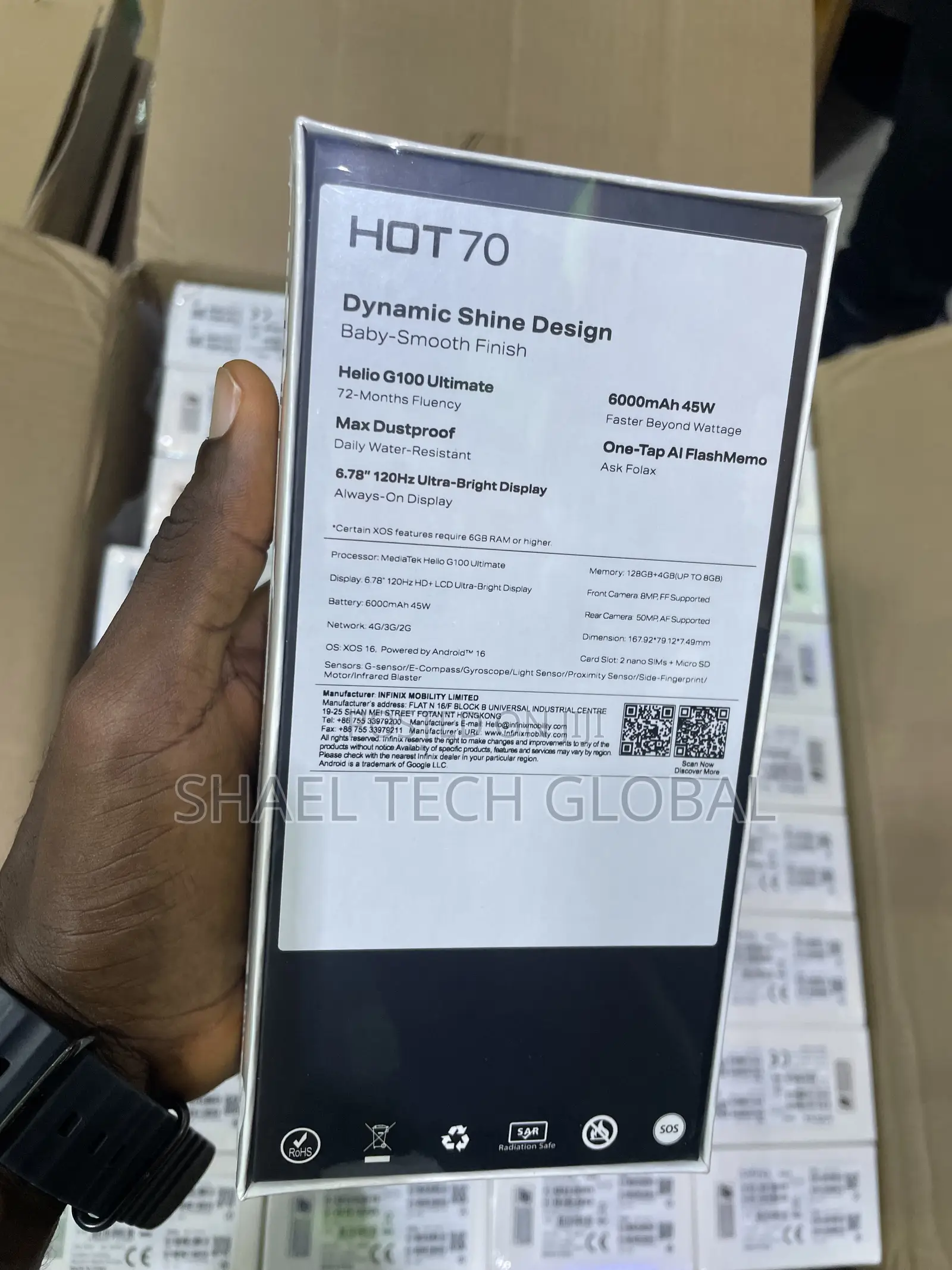 New Infinix Hot 70 128 GB