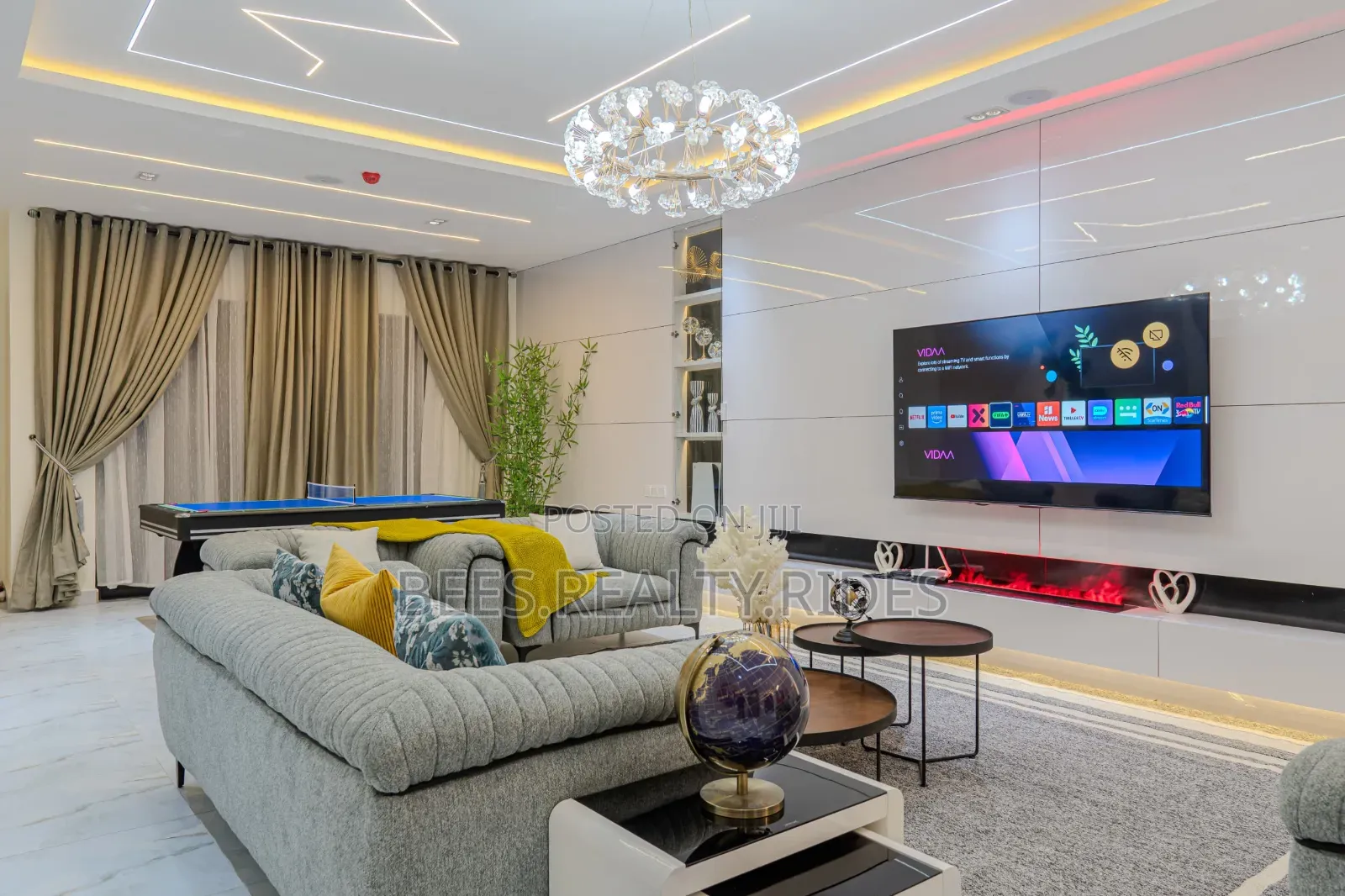 City View 3 Bedroom With a Ps5, Snooker/Tennis Table, Pool Gym