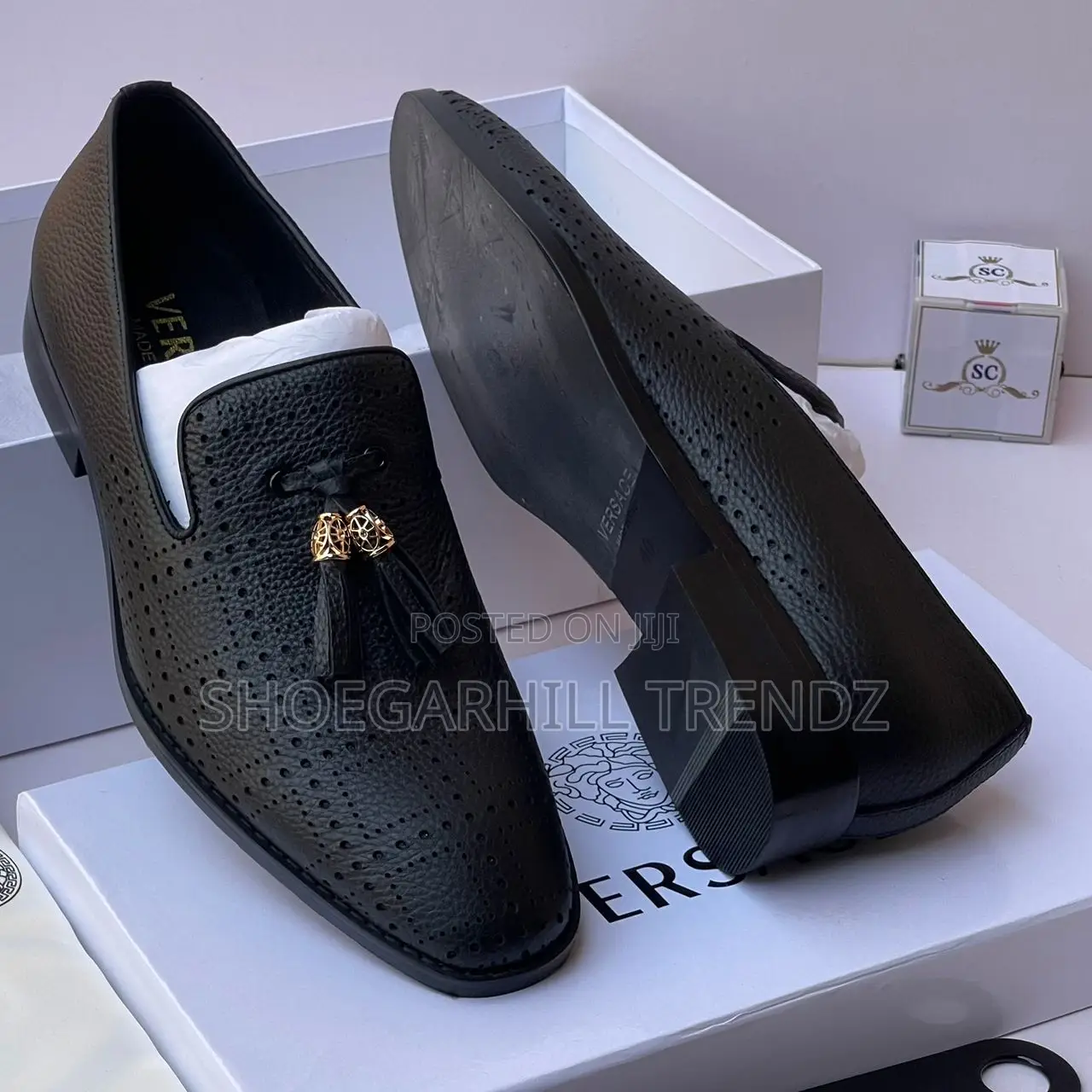 Versace Premium Tassel Loafers for Men – Luxury Design