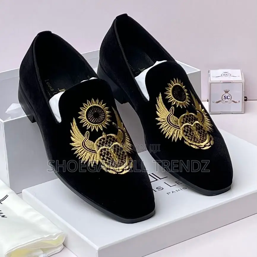 Ll Suede Embroidered Loafers – Premium Luxury Men's Shoes