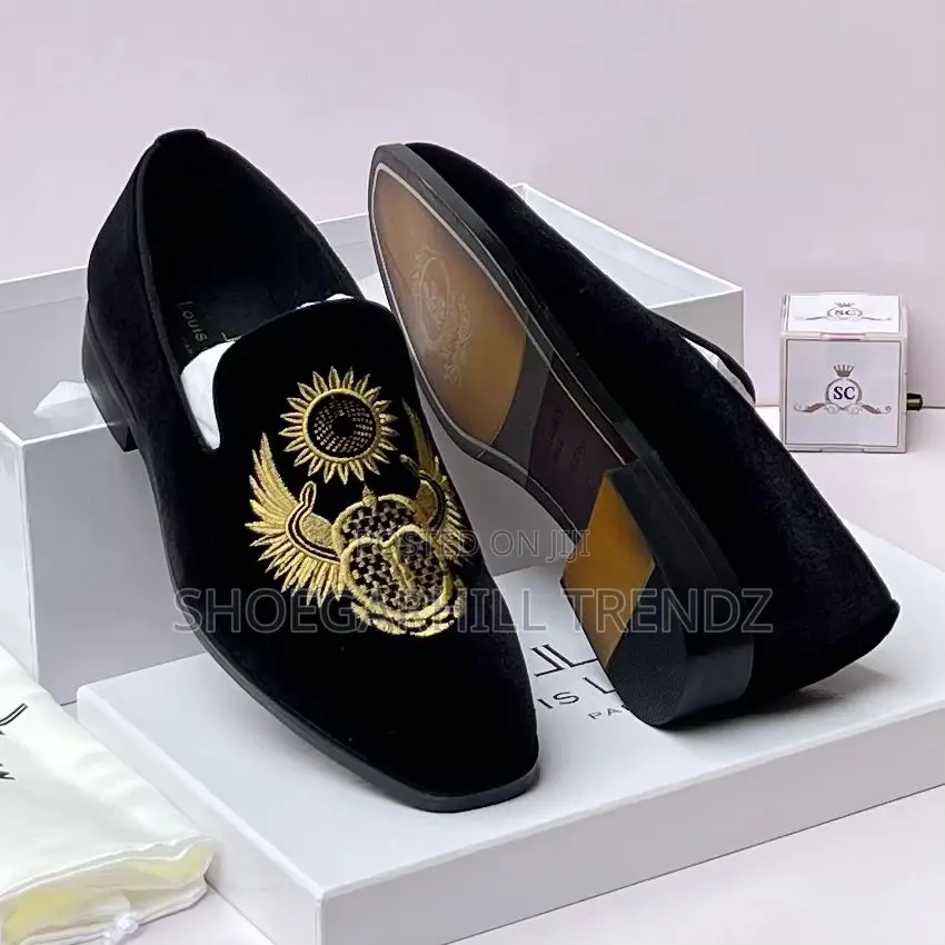 Ll Suede Embroidered Loafers – Premium Luxury Men's Shoes