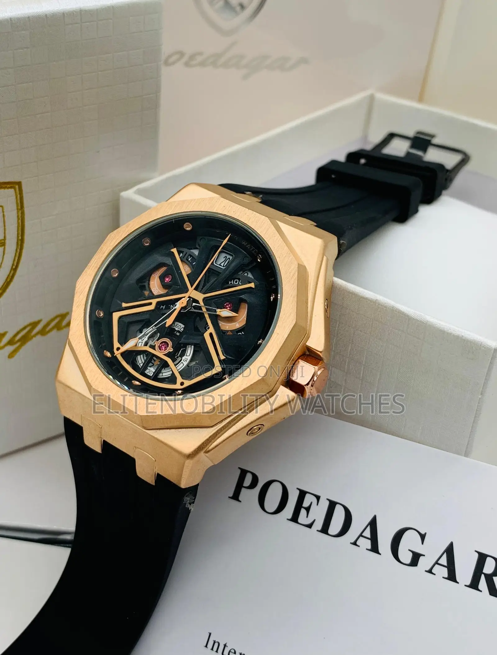 Original Poedagar Waterproof Rubber Wristwatch (Pay on Delivery)