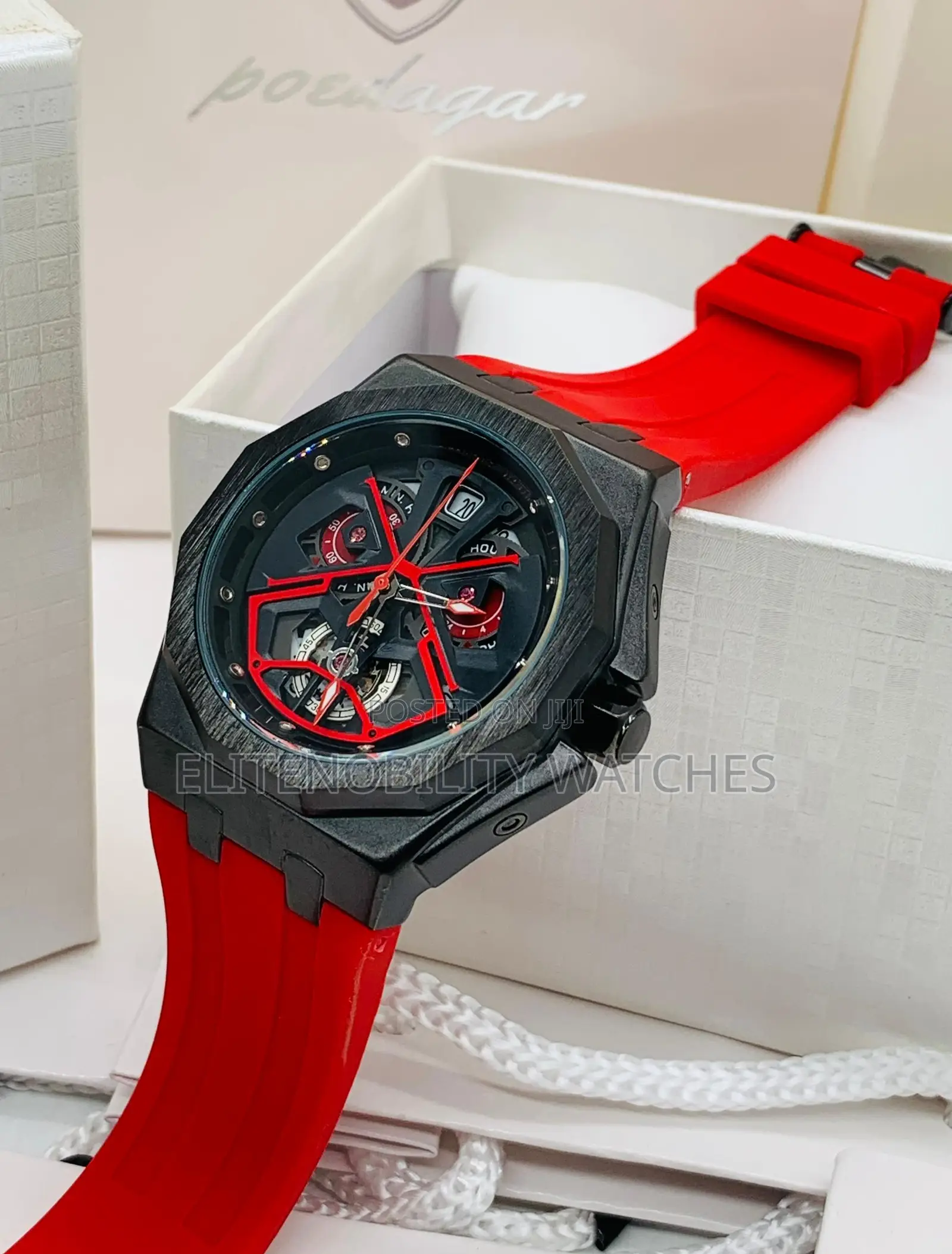 Original Poedagar Waterproof Rubber Wristwatch (Pay on Delivery)