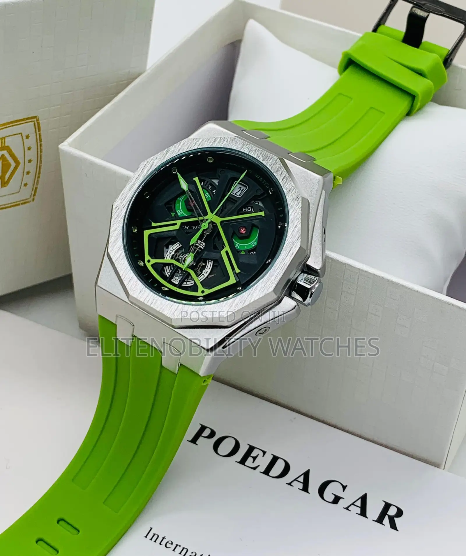 Original Poedagar Waterproof Rubber Wristwatch (Pay on Delivery)