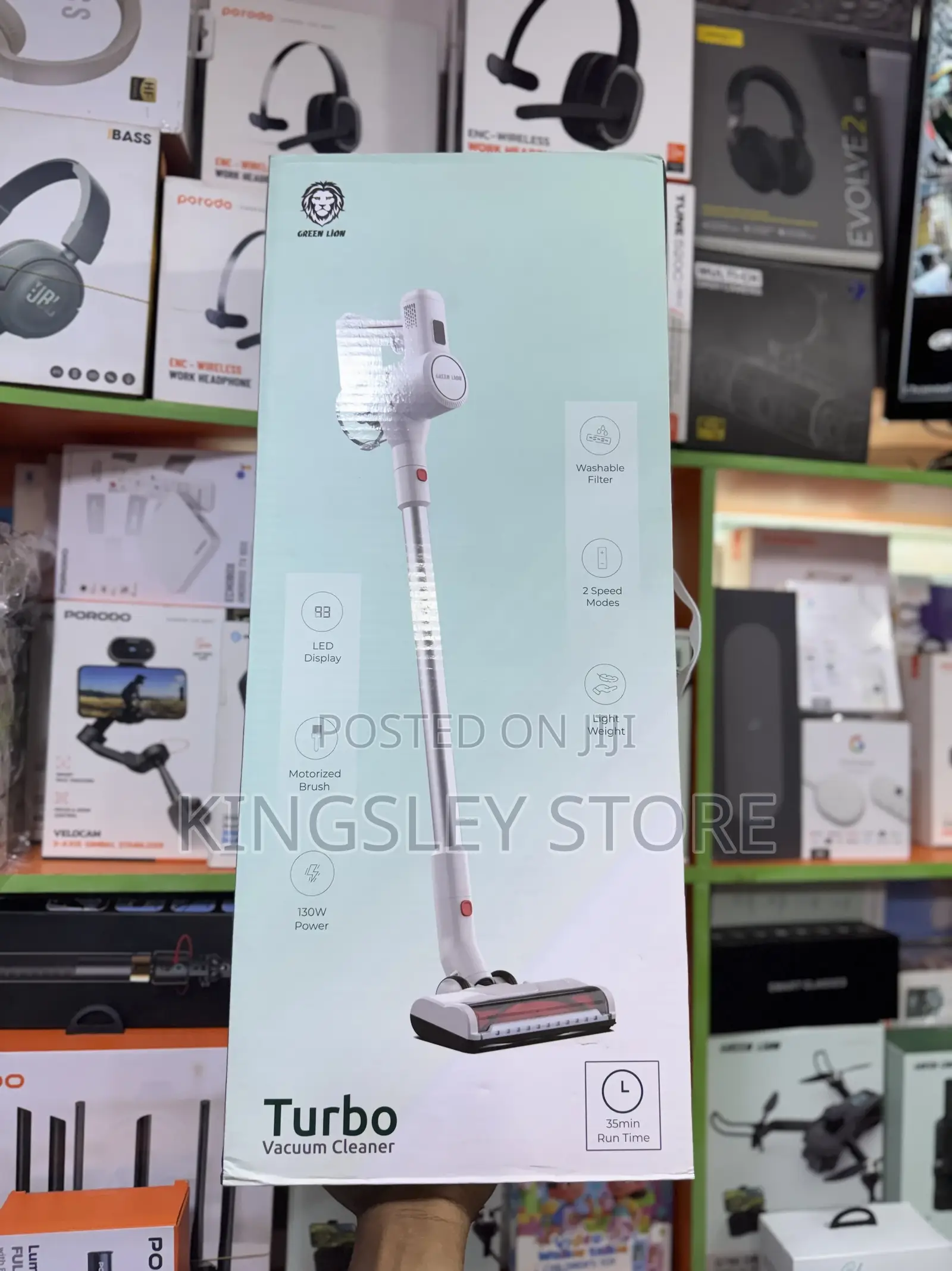 Green Lion Force Pro Cordless Vacuum Cleaner - Gray