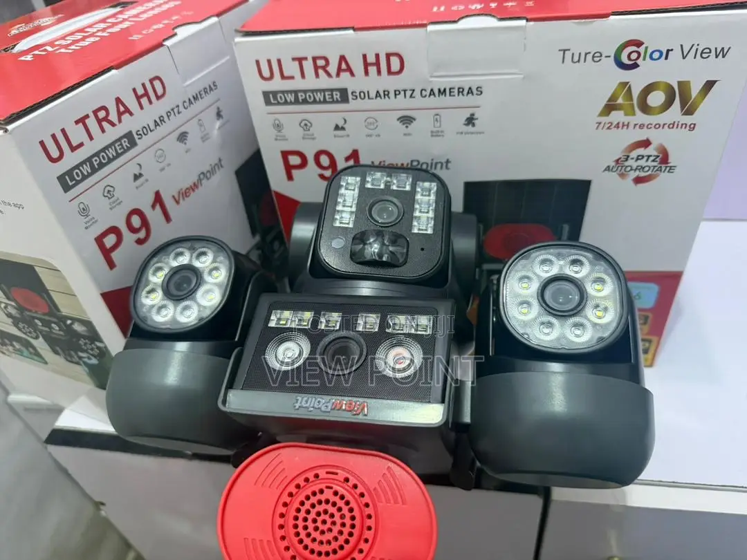 View Point 4-Lens Ai Surveillance Camera – Solar Powered, 4g Wireless