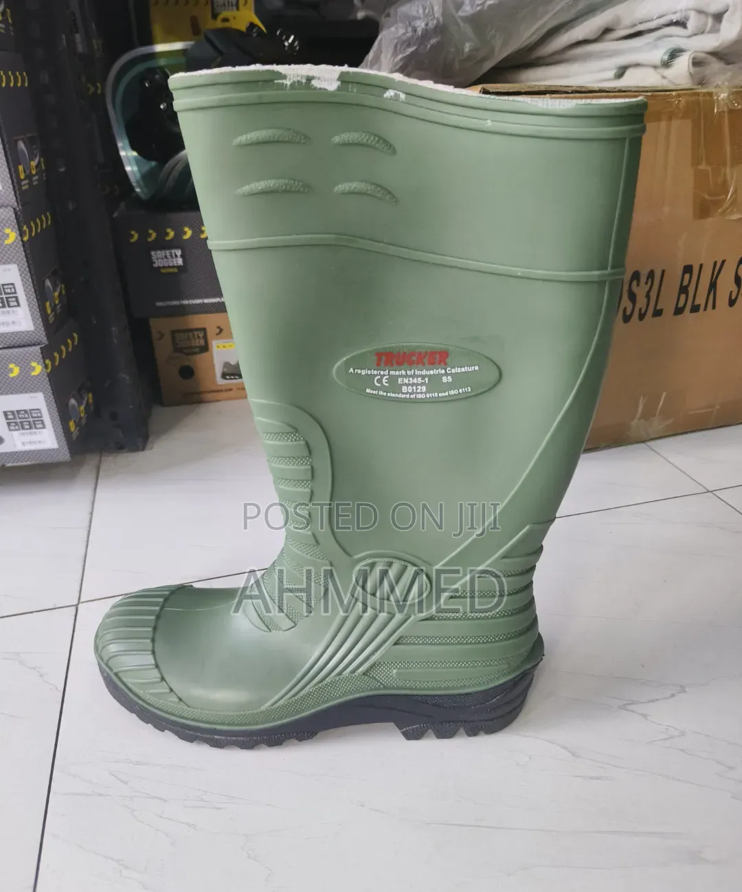 Trucker Safety Rain Boots
