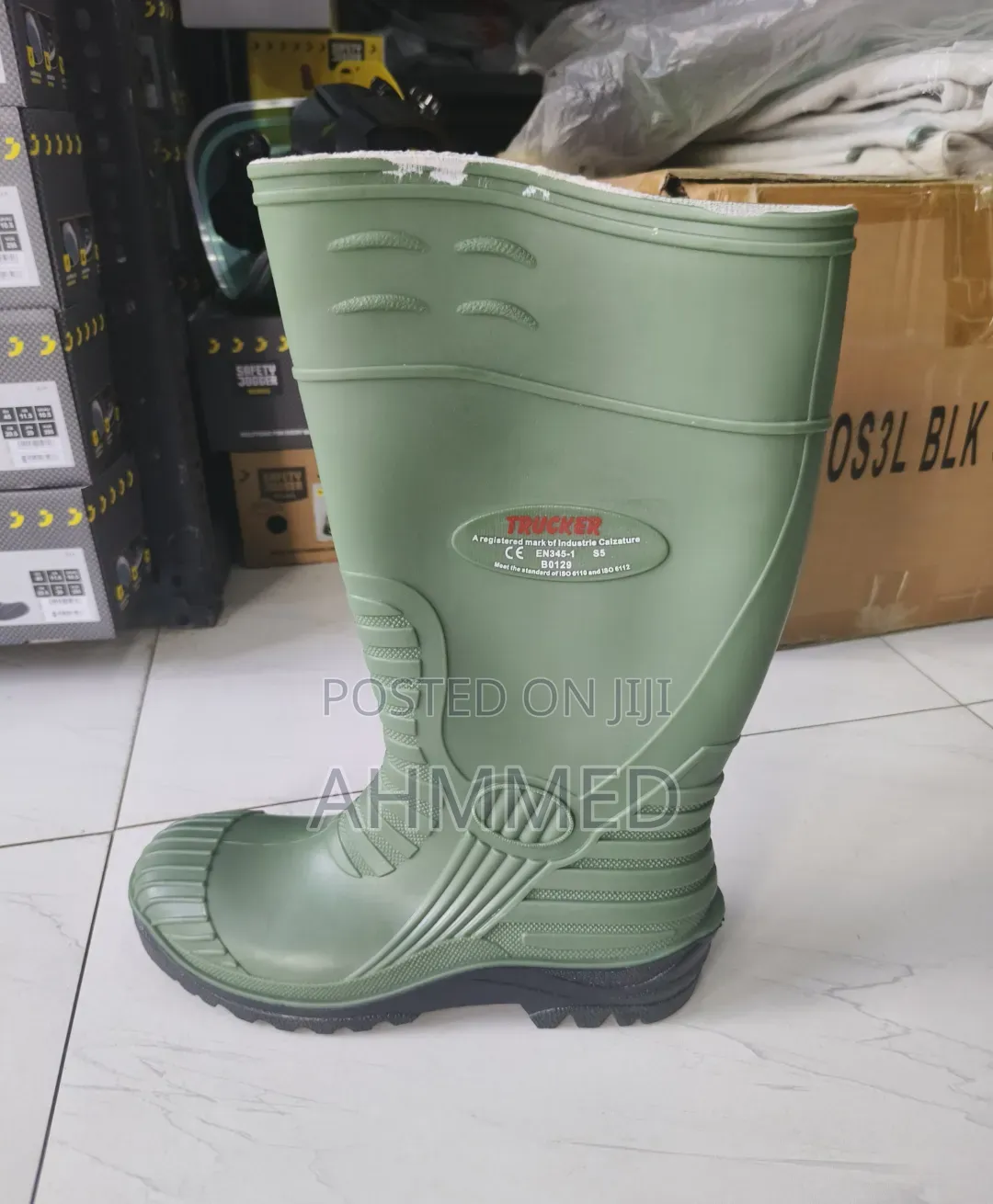 Trucker Safety Rain Boots