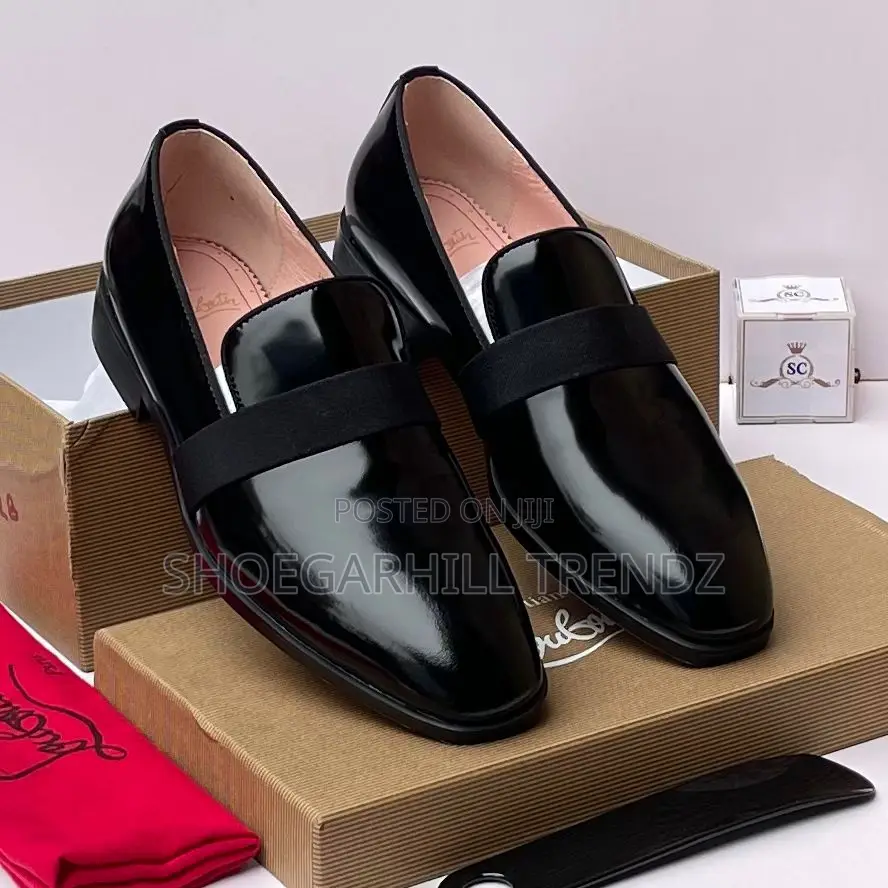 Cl Executive Patent Leather Loafers – Luxury Edition, for Men