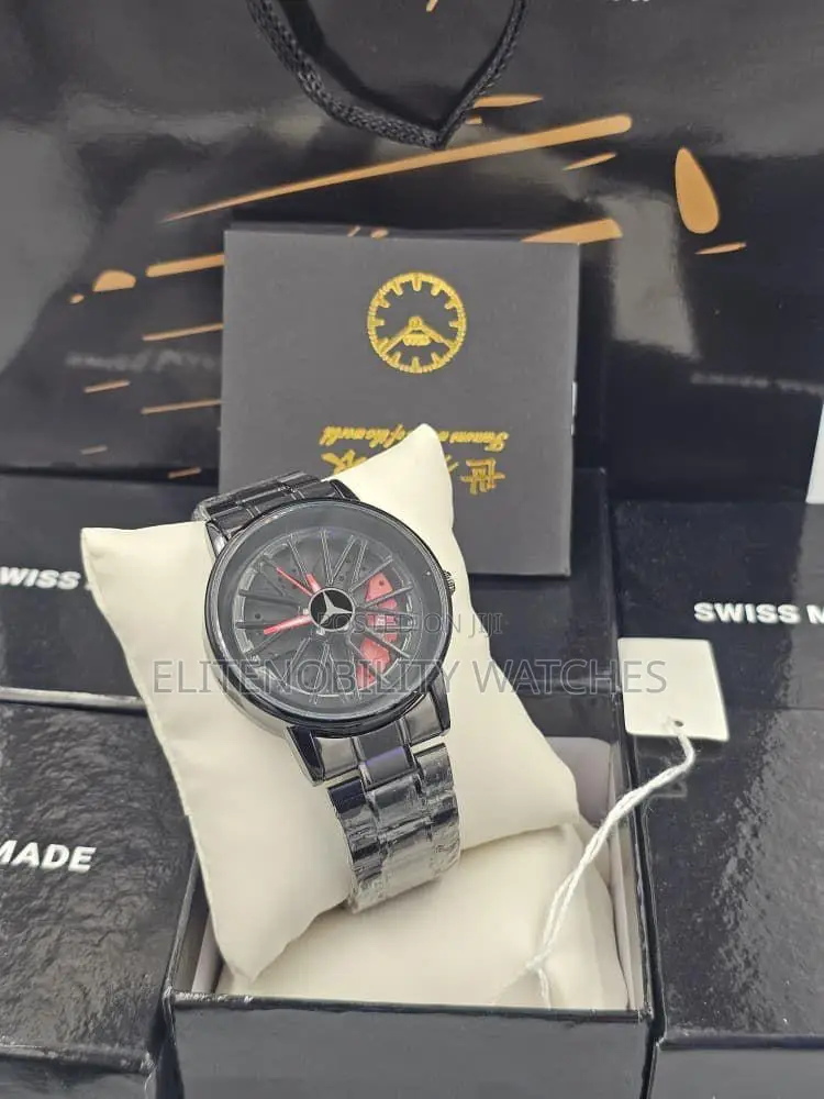 3d Spinning Face Men's Stainless Steel Watch