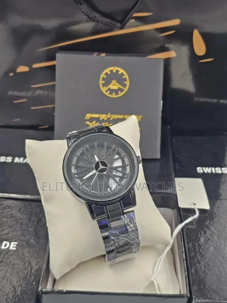 3d Spinning Face Men's Stainless Steel Watch