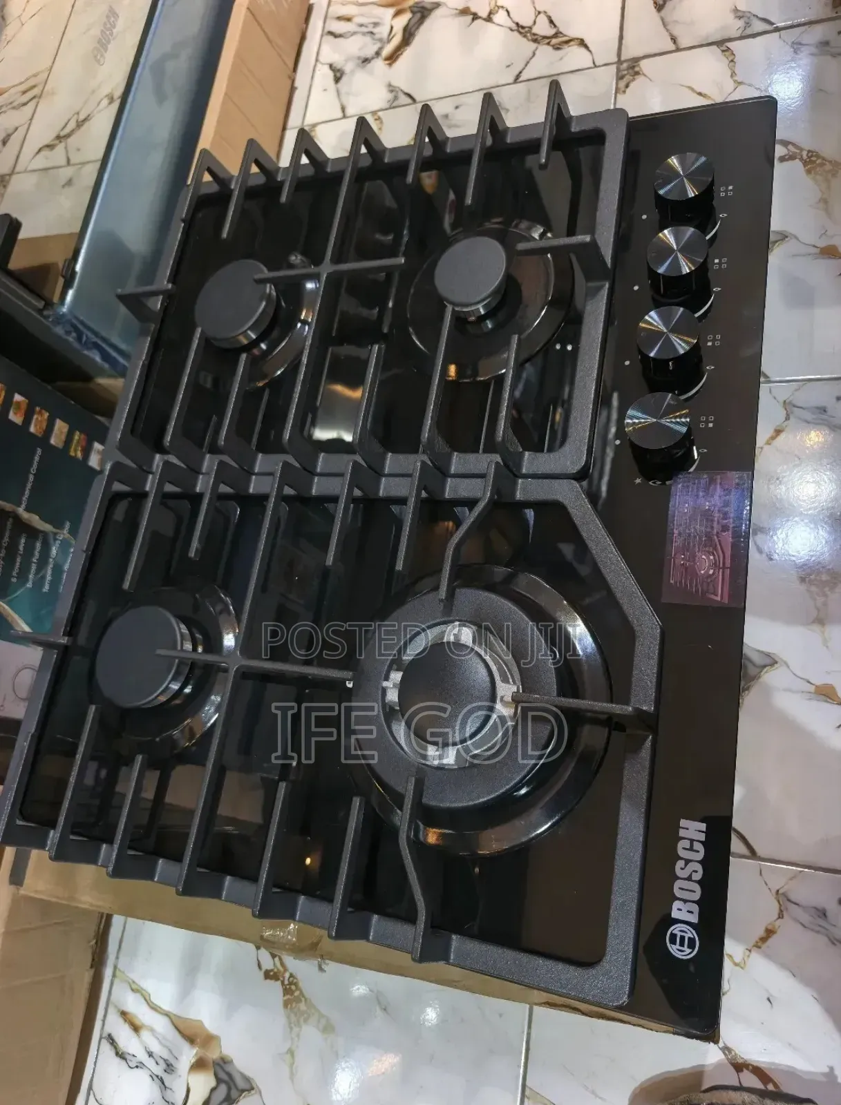 Bosch Built-in Cabinet 60cm 4 Burners Automatic Gas Cooker Hob
