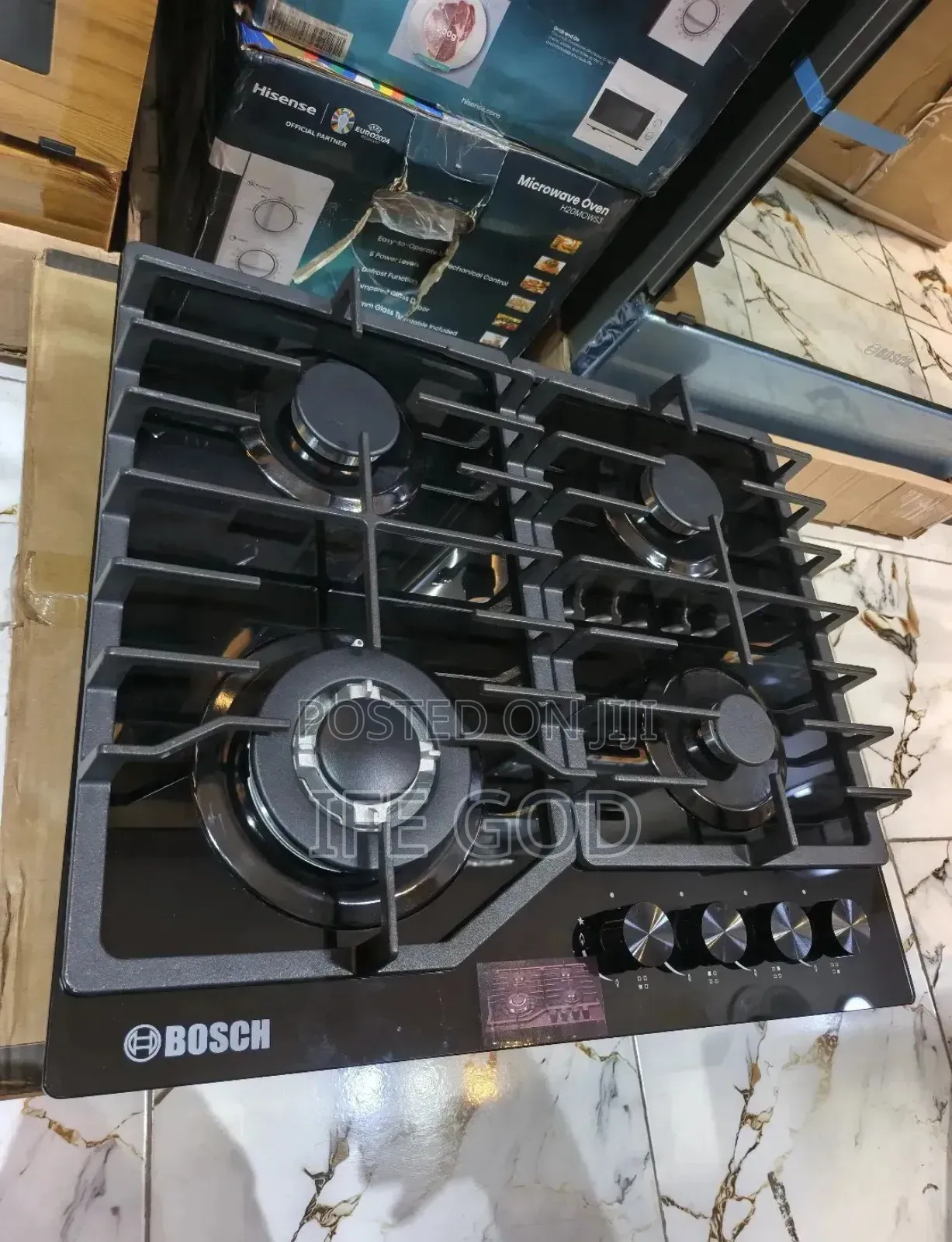 Bosch Built-in Cabinet 60cm 4 Burners Automatic Gas Cooker Hob