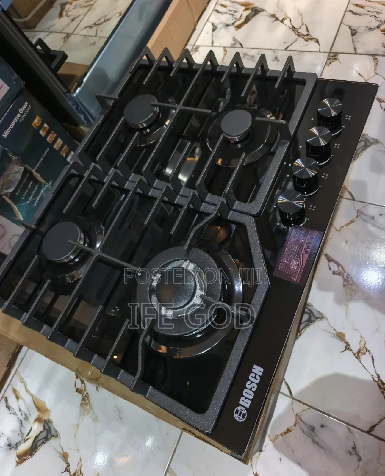 Original Bosch Inbuilt Cabinet in Table Top 4 Burner Automatic Gas Hob