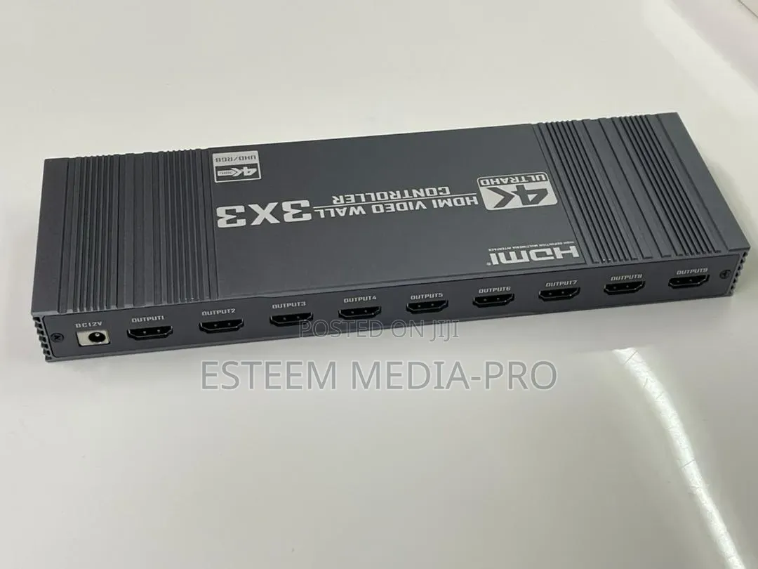 3x3 Usb, Vga, Hdmi Wall Video Controller With 9 Outputs
