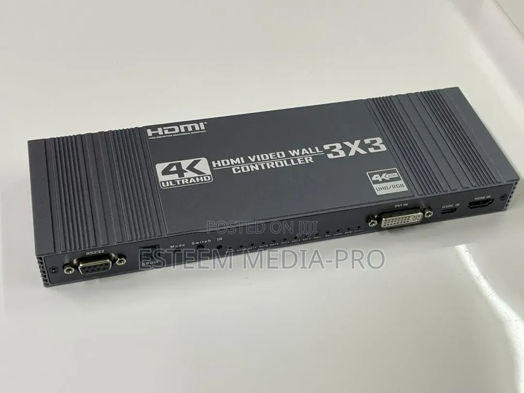 3x3 Usb, Vga, Hdmi Wall Video Controller With 9 Outputs