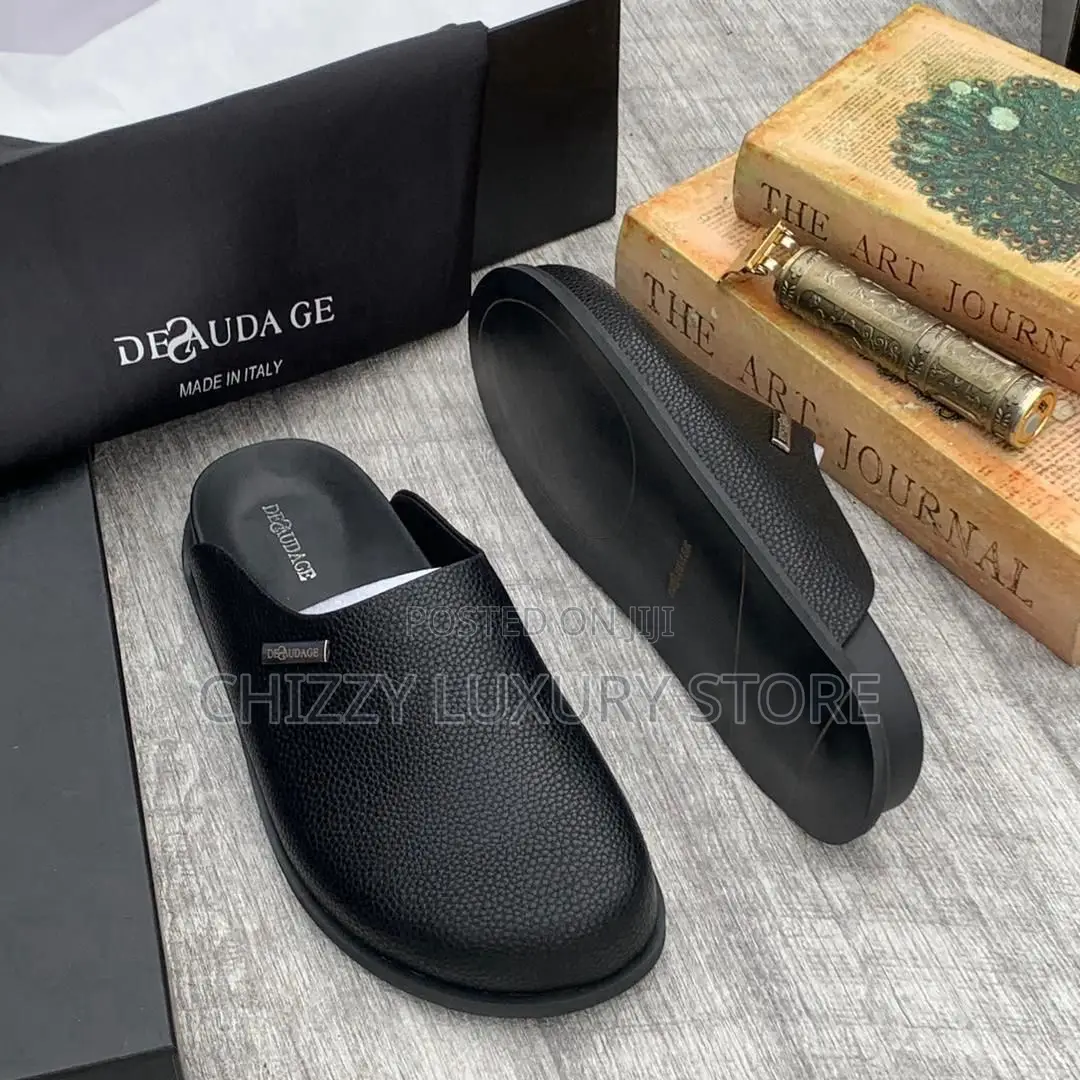 Desaudage Quality Luxury Men Genuine Leather Half Shoe