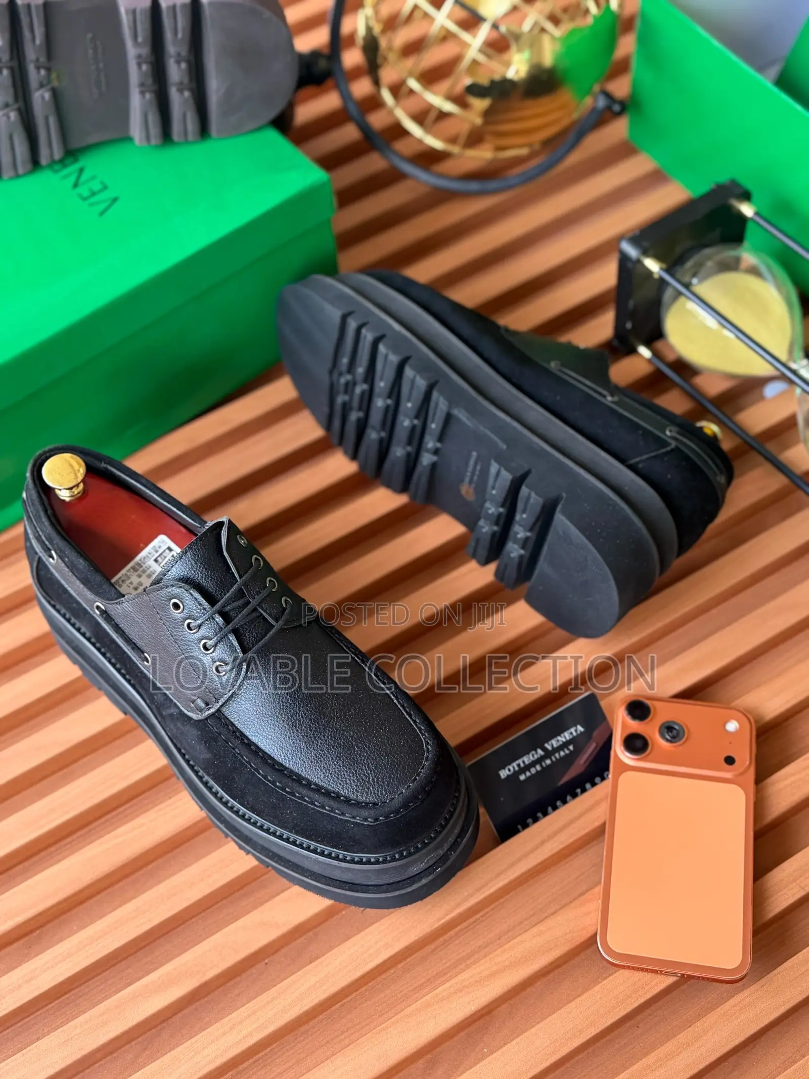 Bottega Veneta Men’S Luxury Chunky Platform Derby Shoes