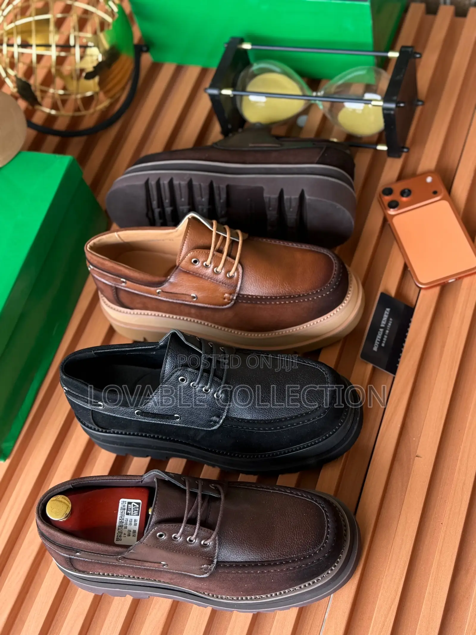 Bottega Veneta Men’S Luxury Chunky Platform Derby Shoes