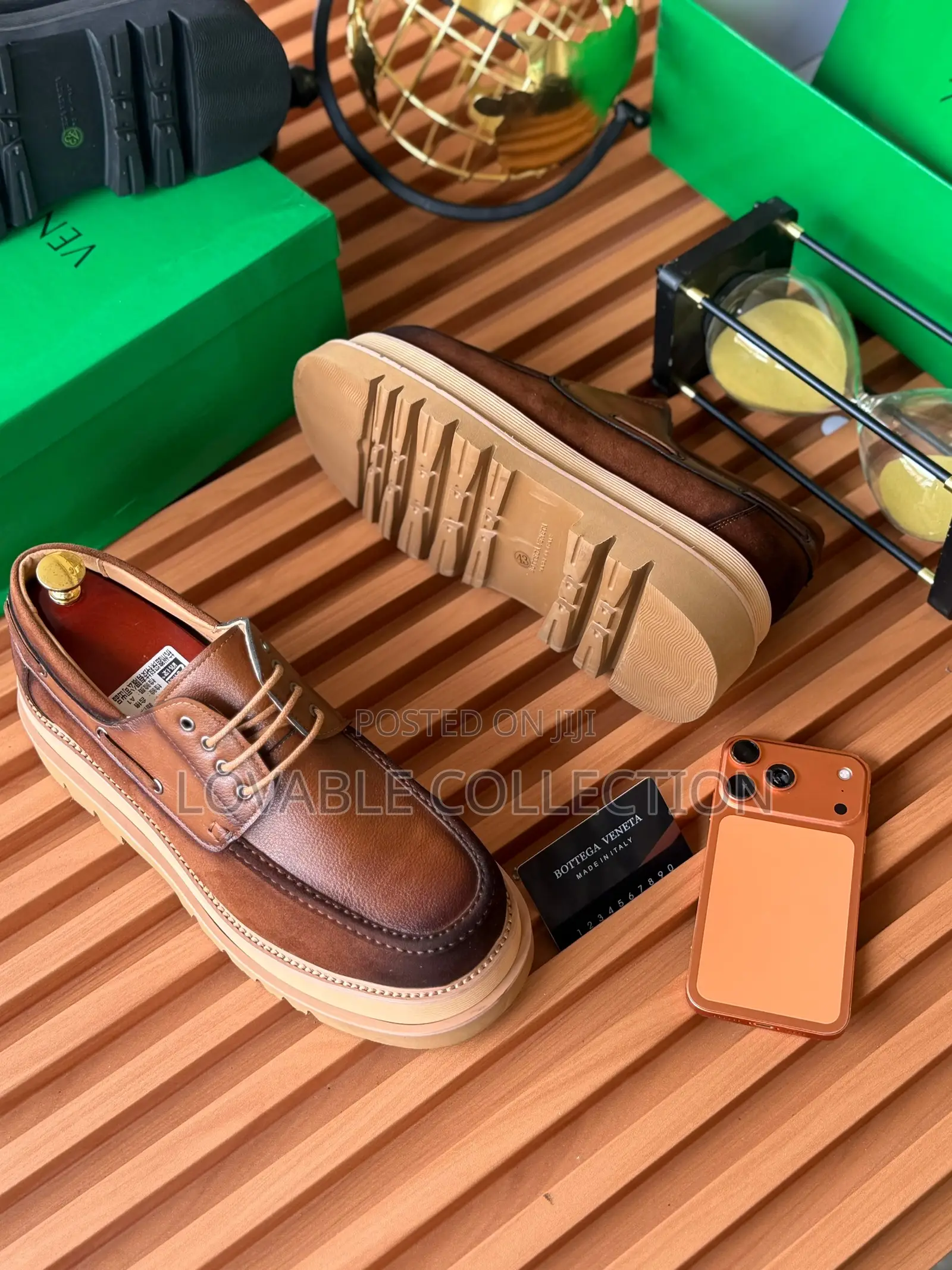 Bottega Veneta Men’S Luxury Chunky Platform Derby Shoes