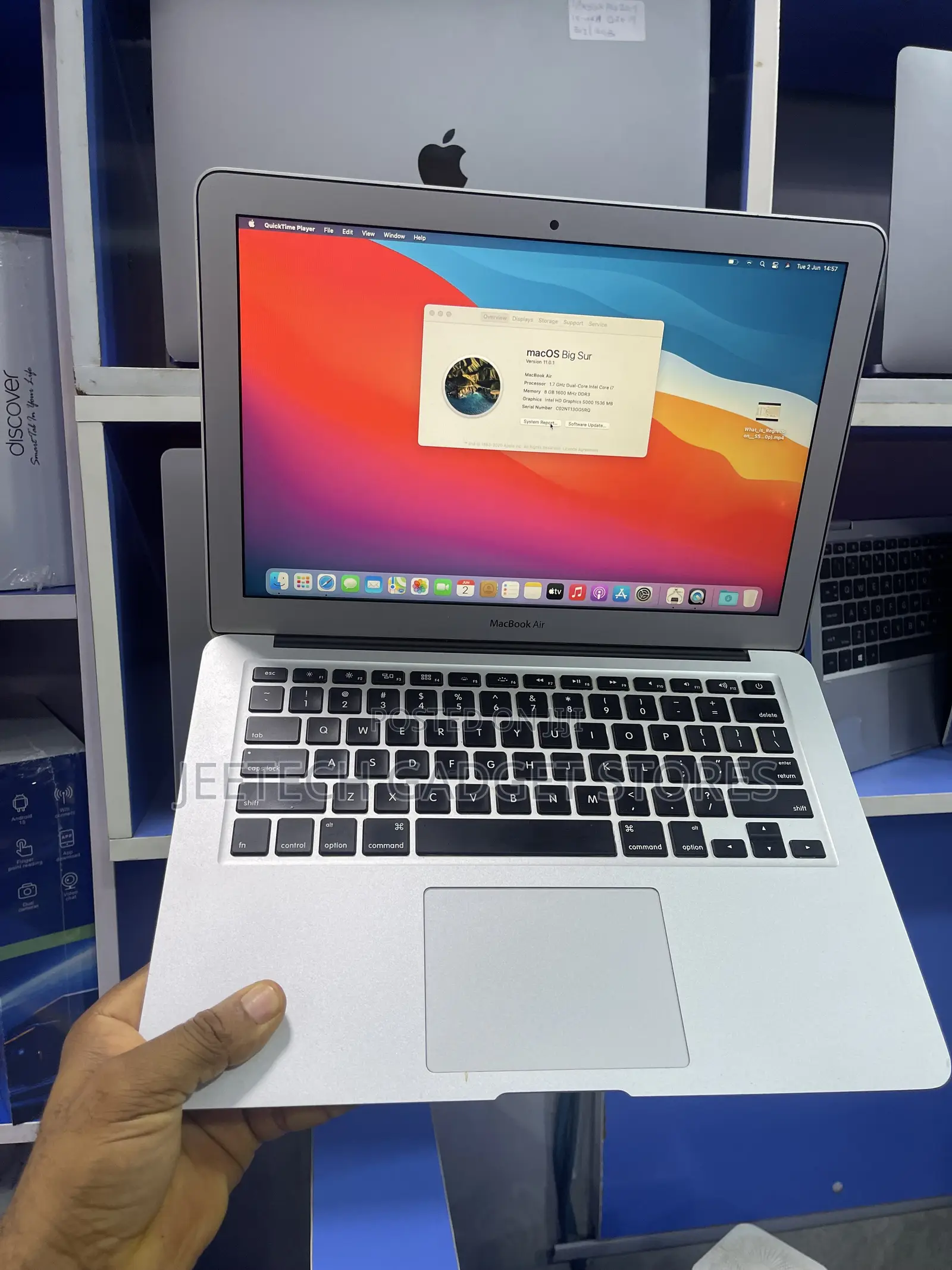 Laptop Apple MacBook Air 2014 8GB Intel Core i7 SSD 128GB