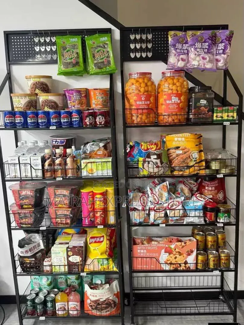 5/4 Tiers Large Merchandise Storage Rack With Wheel 2st7