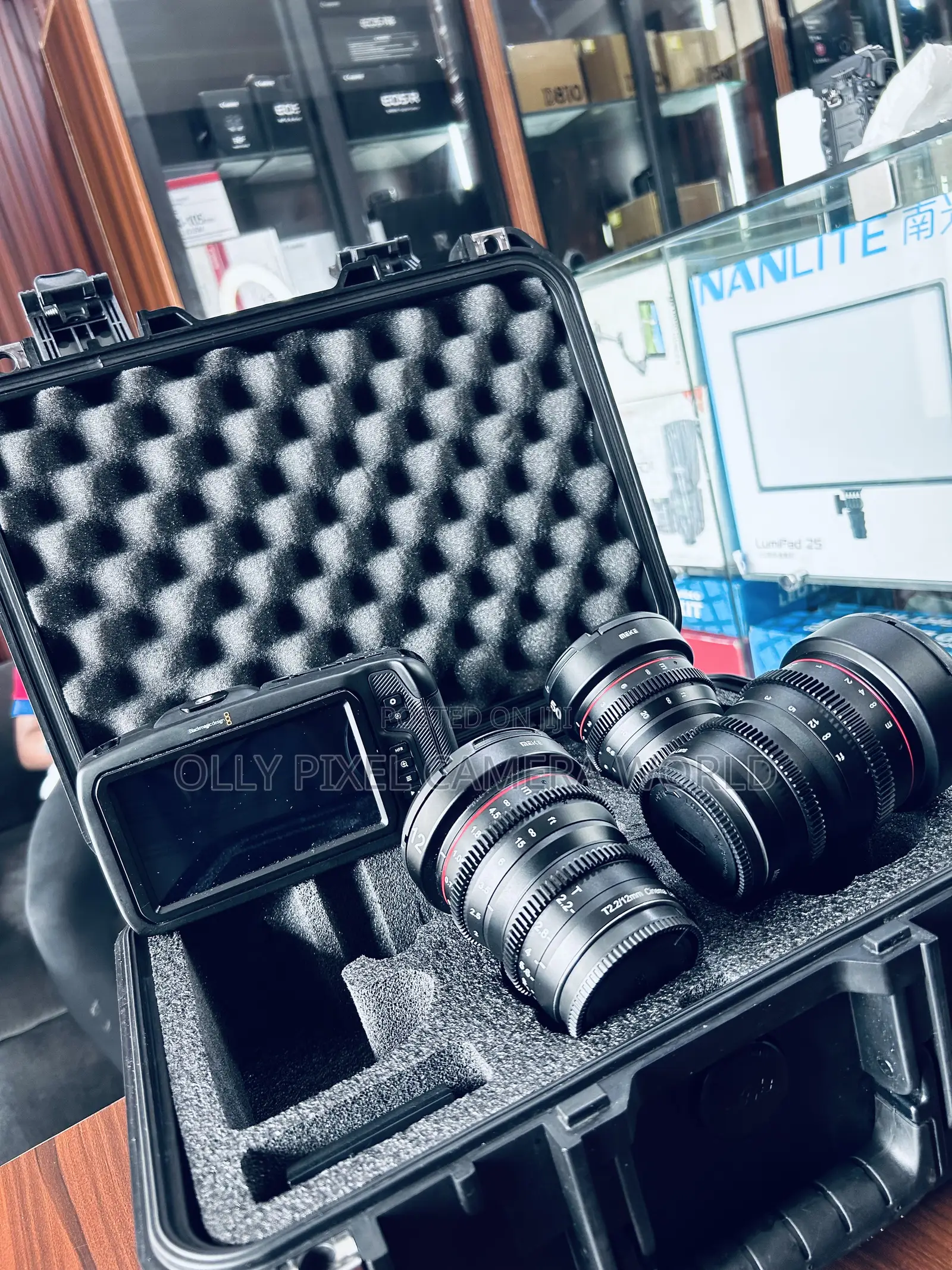 Blackmagic Cinematic Camera and Cinematic Lens. 12mm, 25mm and 50mm
