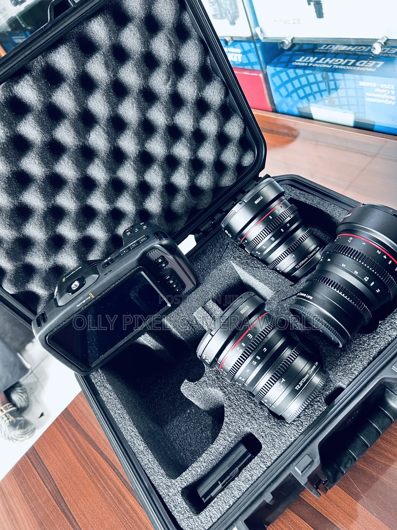 Blackmagic Cinematic Camera and Cinematic Lens. 12mm, 25mm and 50mm