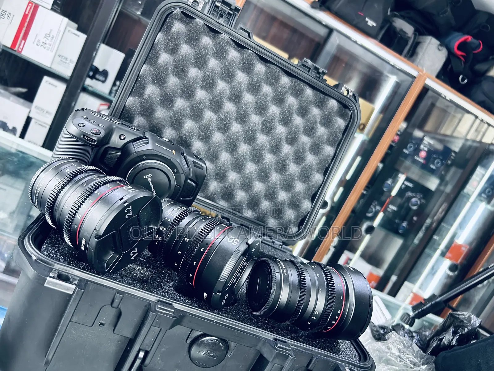 Blackmagic Cinematic Camera and Cinematic Lens. 12mm, 25mm and 50mm