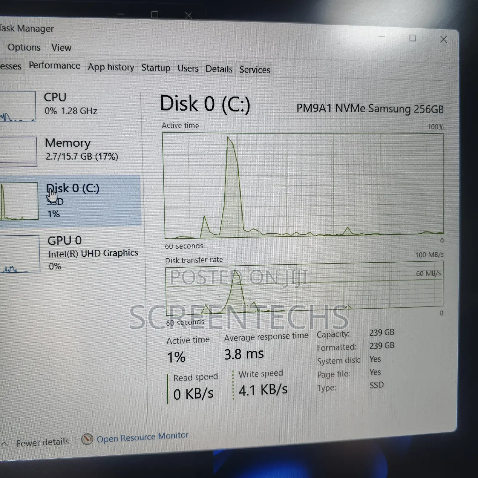 Laptop Dell 16GB Intel Core i5 SSD 256GB