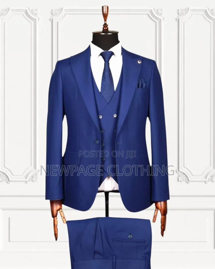 Premium Turkish 3-Piece Suits  Free Tie, Metal Cufflinks, or Socks